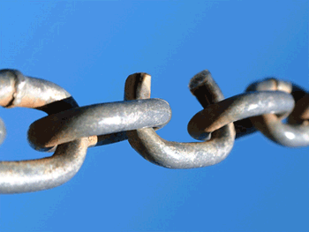 Just a thought: a chain is only as strong as its weakest link